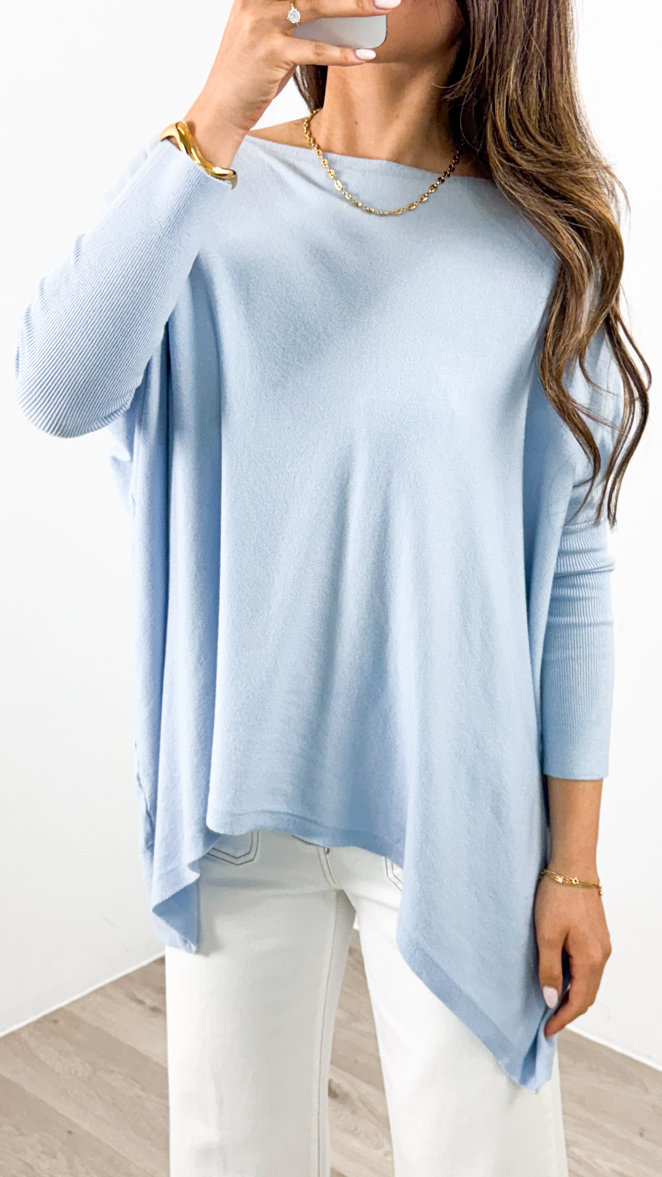 TESSA KNIT - LIGHT BLUE