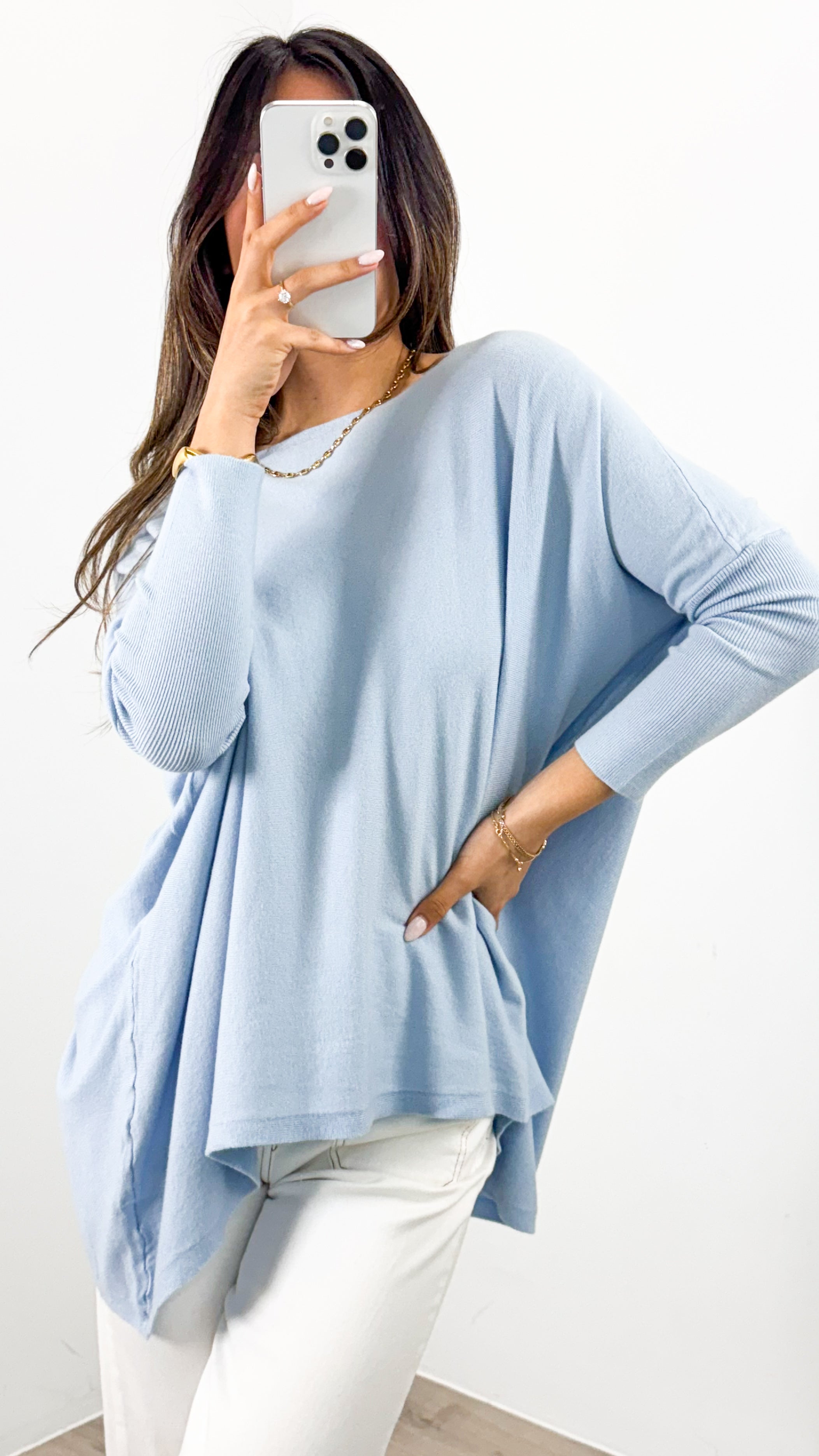 TESSA KNIT - LIGHT BLUE