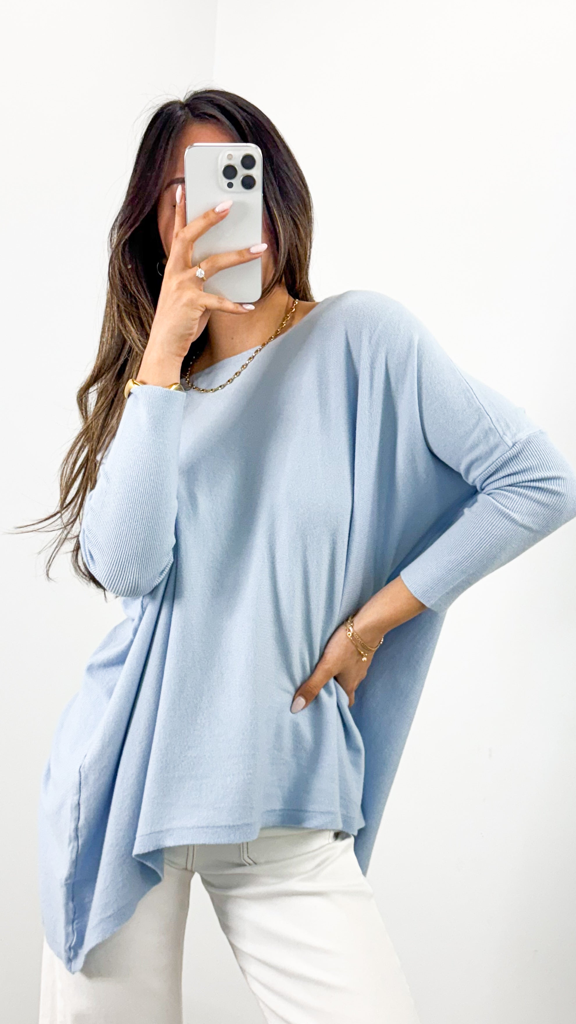 TESSA KNIT - LIGHT BLUE