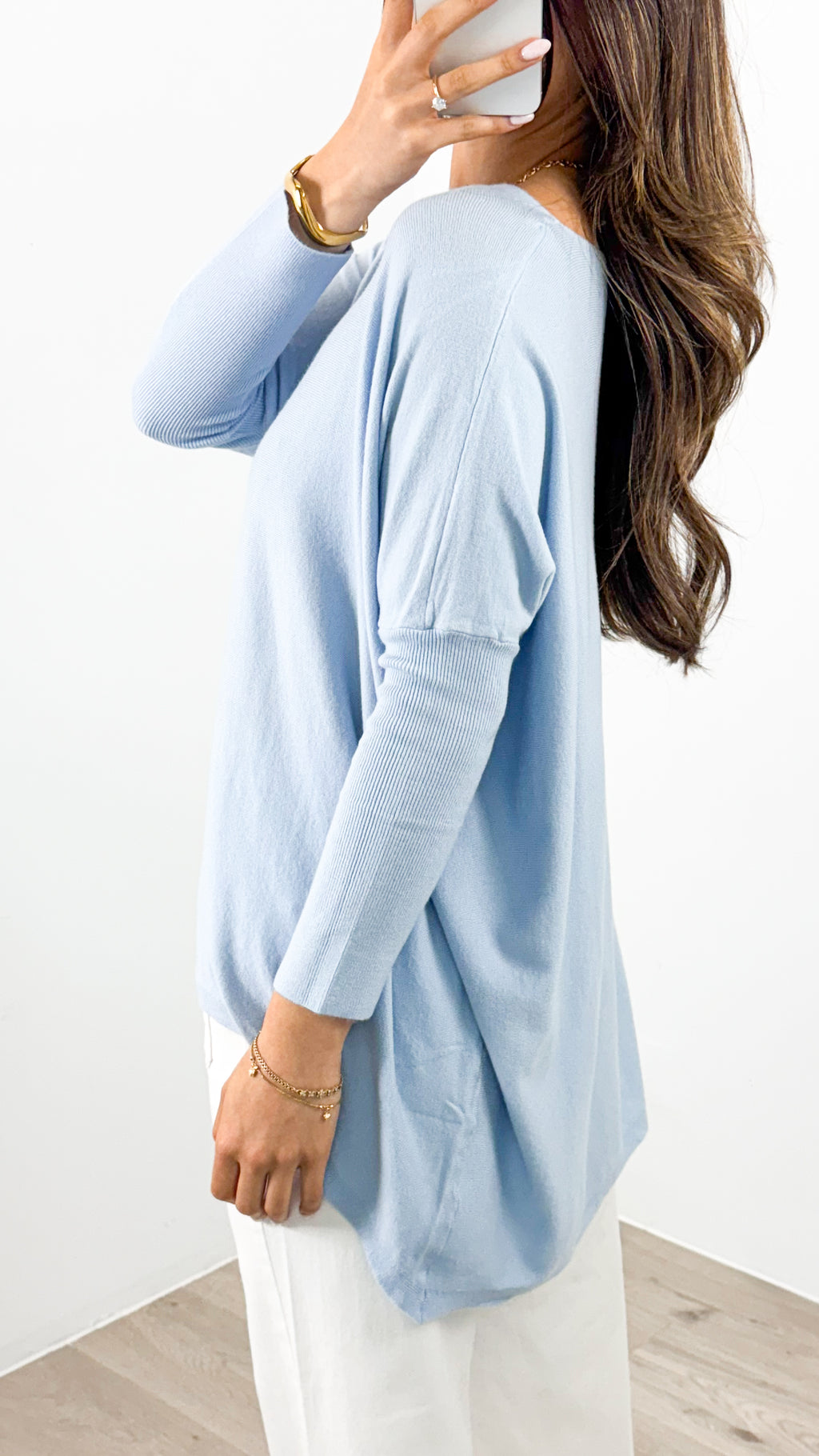 TESSA KNIT - LIGHT BLUE