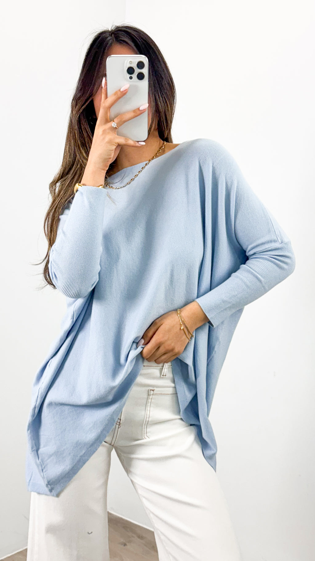TESSA KNIT - LIGHT BLUE