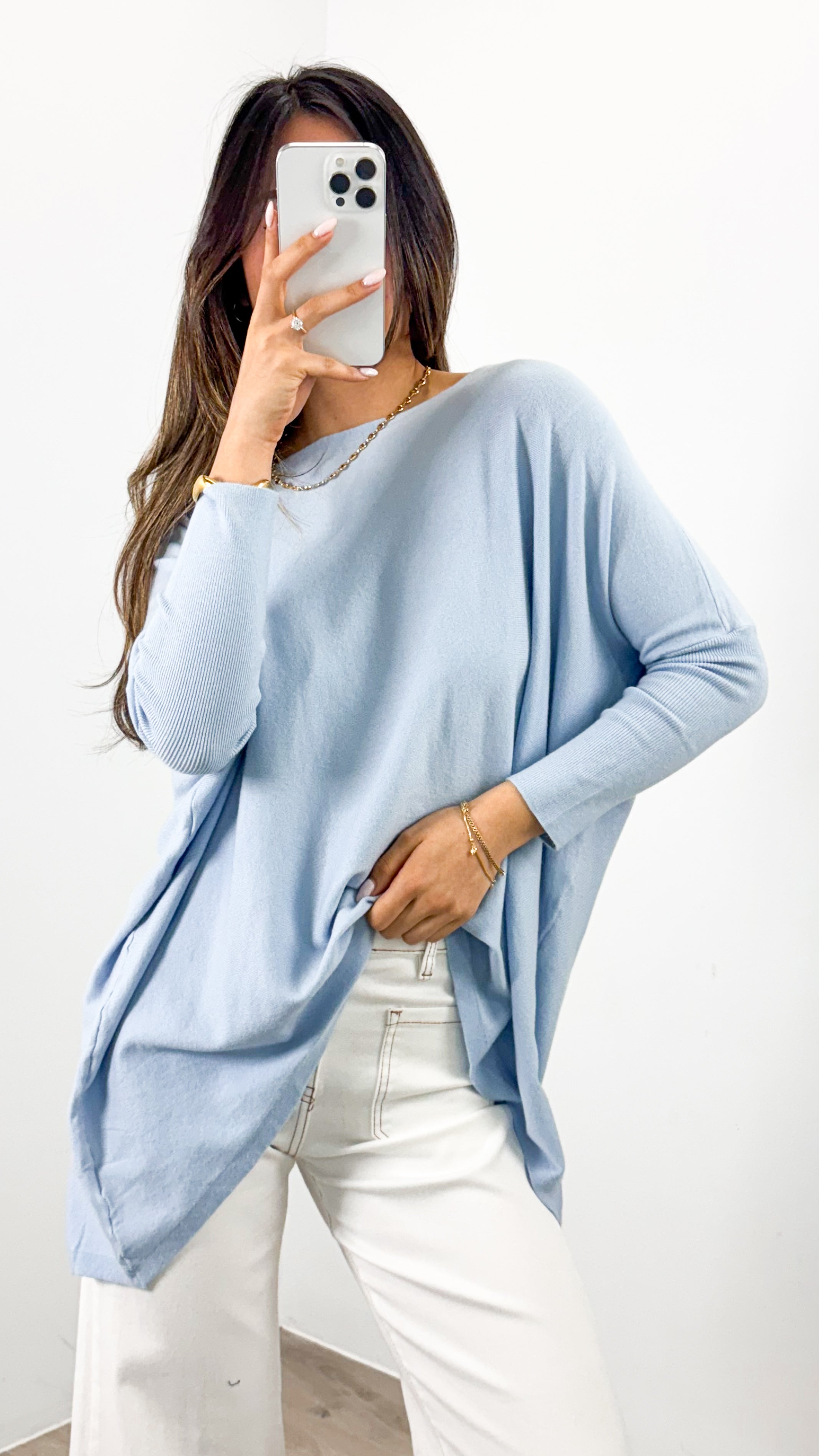 TESSA KNIT - LIGHT BLUE