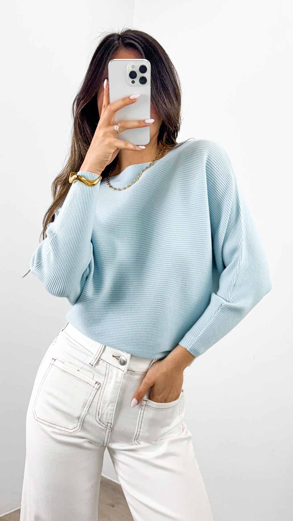 MONA KNIT - ICE BLUE