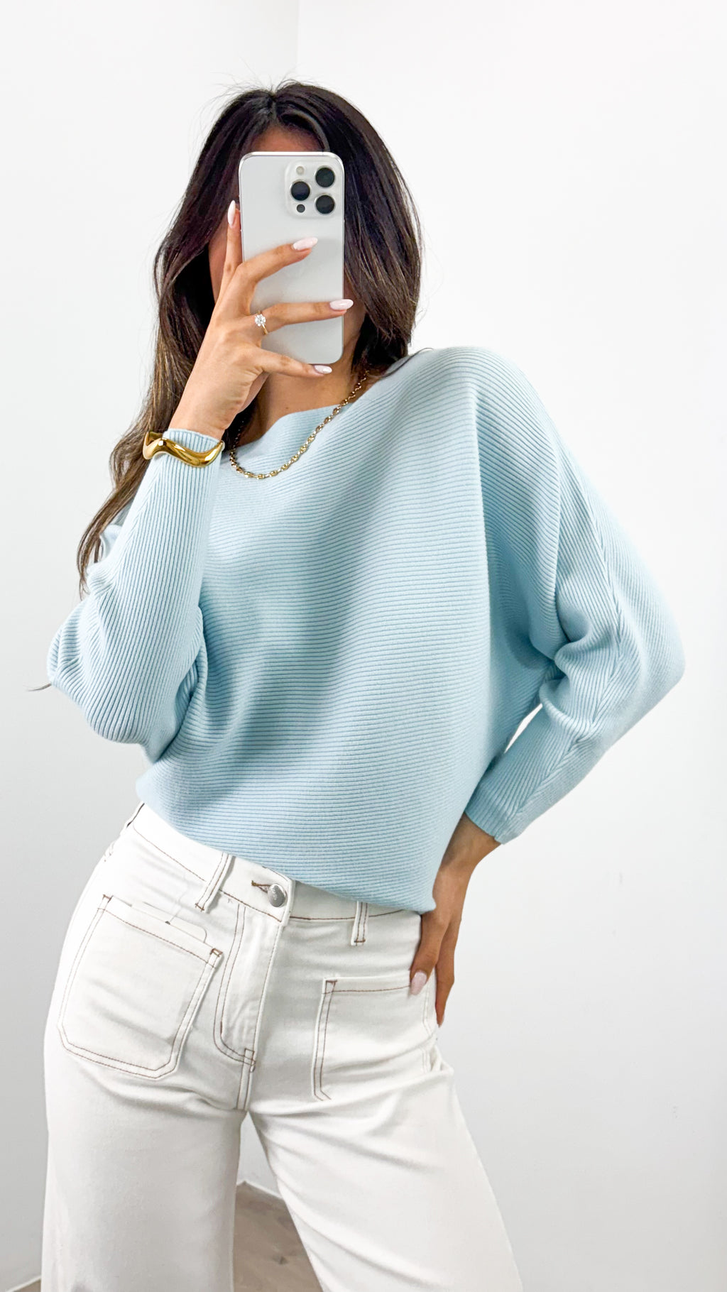 MONA KNIT - ICE BLUE