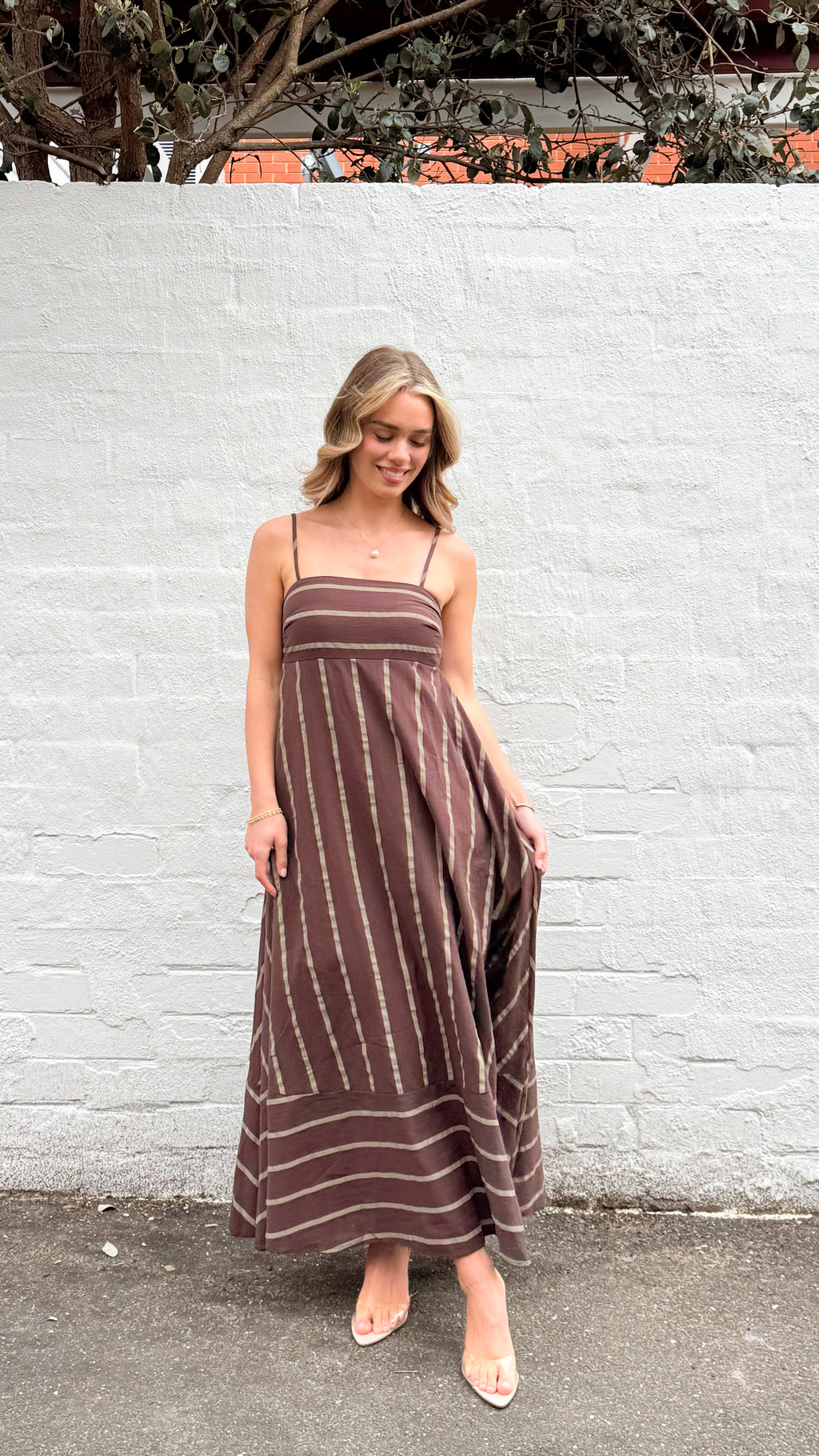 JEROME MAXI DRESS - CHOCOLATE