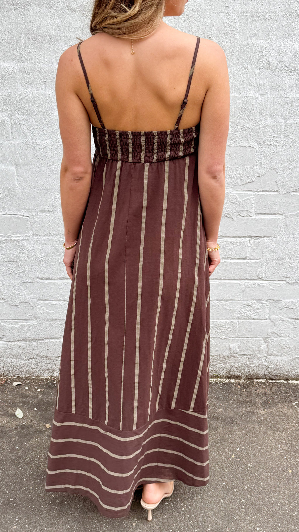JEROME MAXI DRESS - CHOCOLATE