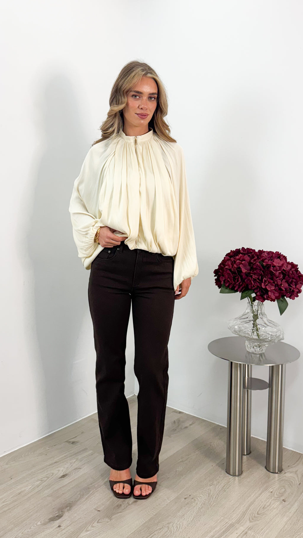 MILAN BOMBER JACKET - IVORY