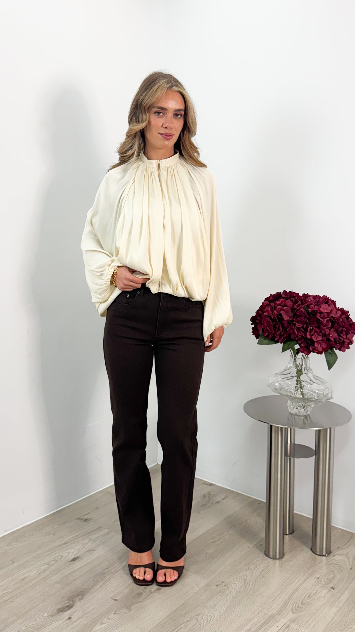 MILAN BOMBER JACKET - IVORY