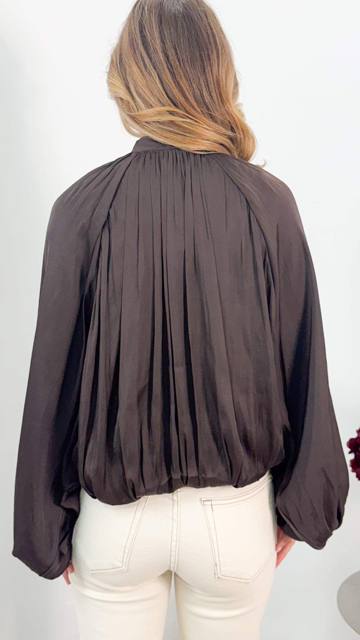 MILAN BOMBER JACKET - CHOCOLATE