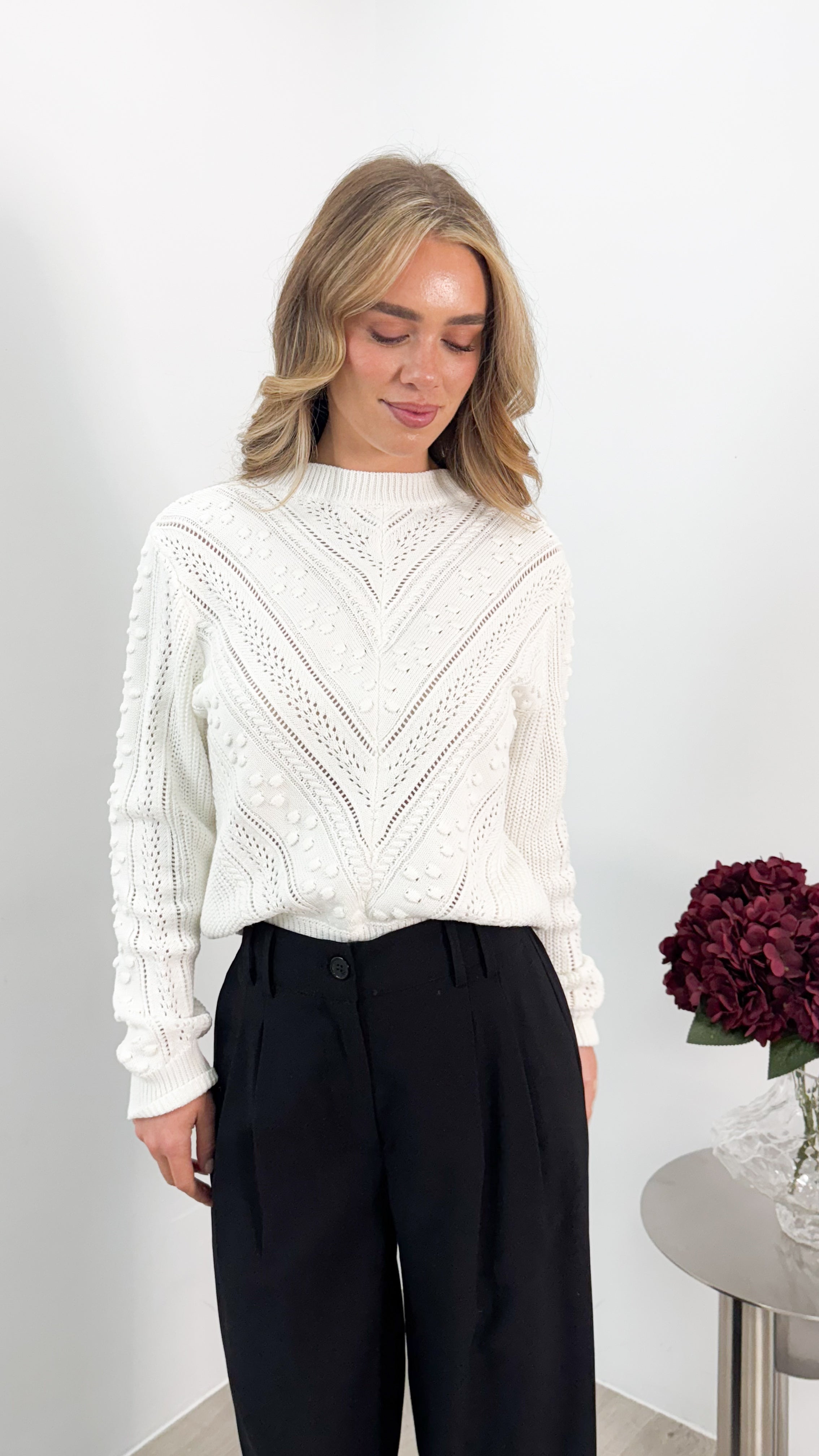 PIETRA KNIT - WHITE