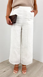 BAKER LINEN PANT - WHITE