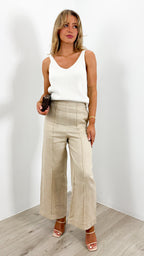 BAKER LINEN PANT - BEIGE