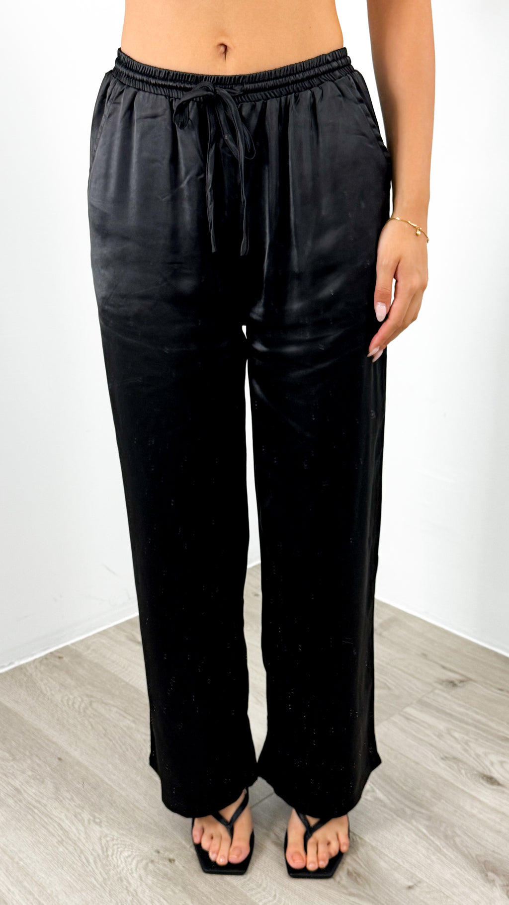 KENDALL STRAPLESS TOP + PANT SET - BLACK