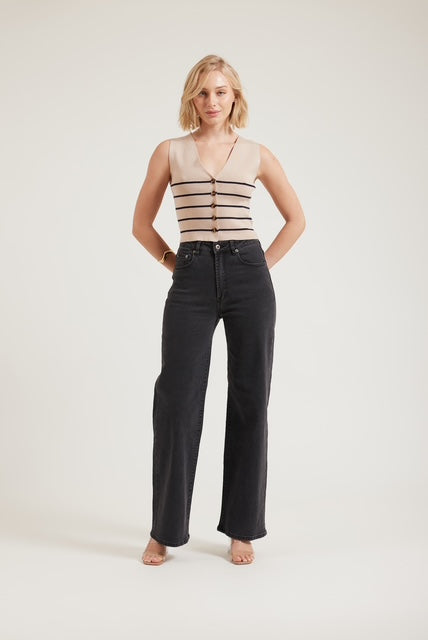 STELLA JEAN - WASHED BLACK