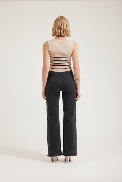 STELLA JEAN - WASHED BLACK