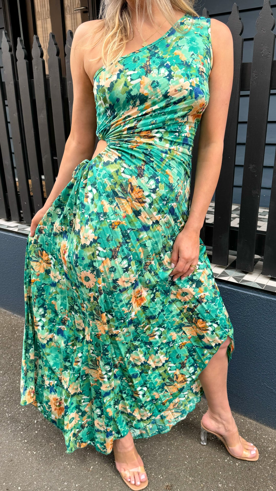 ALINA DRESS - GREEN