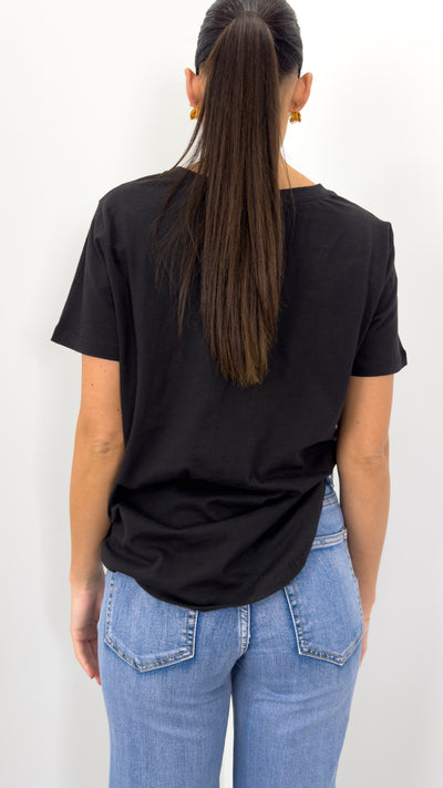 ORGANIC COTTON TEE - BLACK