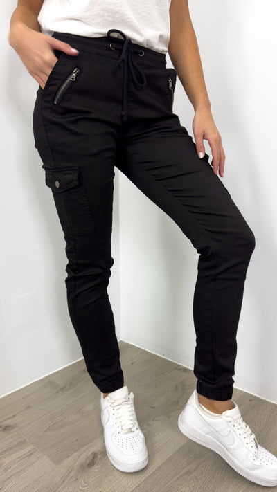 BILLY JOGGER *LONGER LENGTH* - BLACK