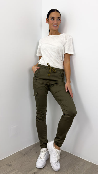 BILLY JOGGER *LONGER LENGTH* - KHAKI