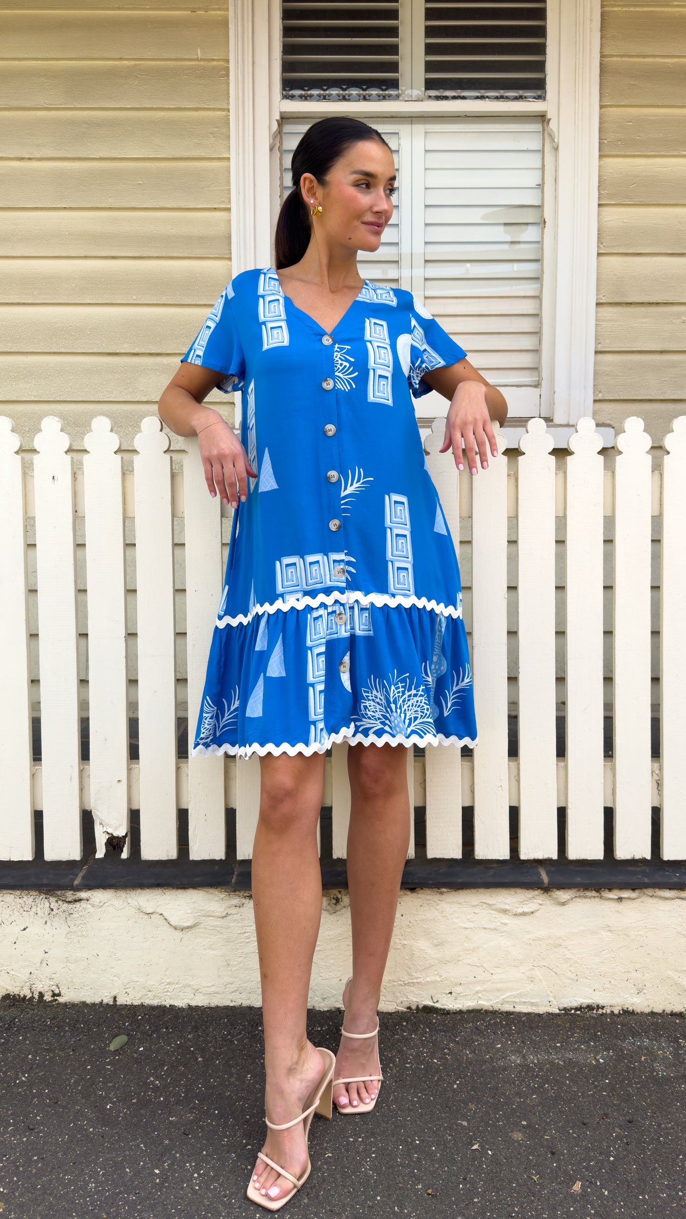 BRONTE DRESS - BLUE