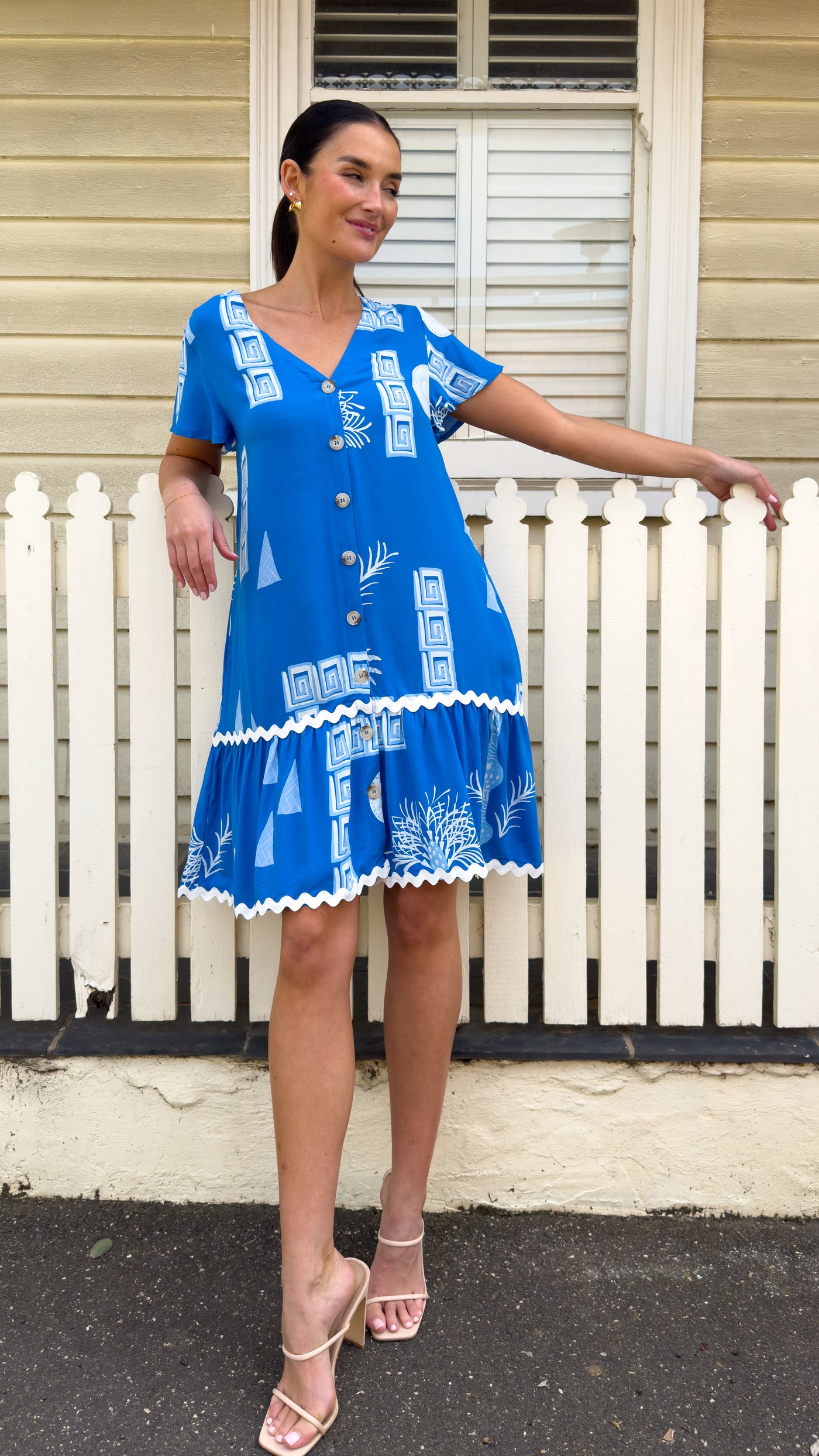 BRONTE DRESS - BLUE