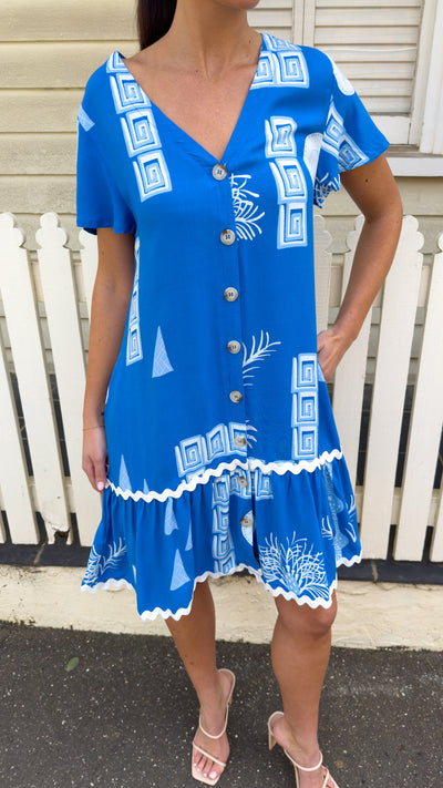 BRONTE DRESS - BLUE