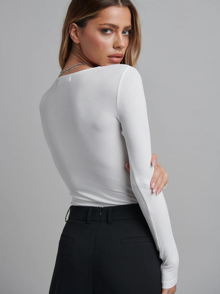 'BAYSE’ LARA BODYSUIT - WHITE