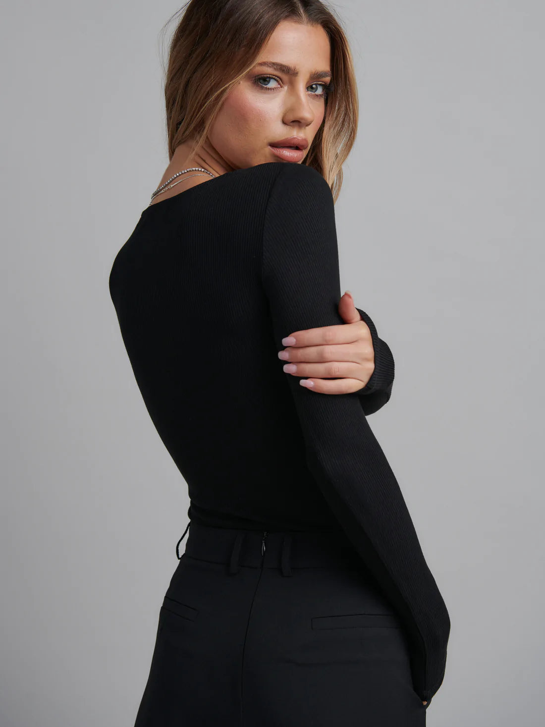 'BAYSE’ LARA BODYSUIT - BLACK